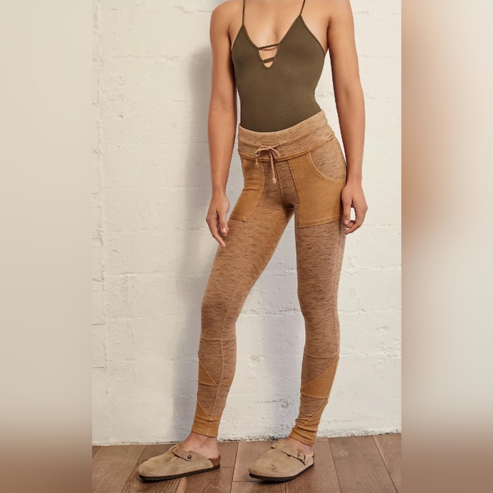 FP Movement Kyoto Pocket Leggings High Rise Patch Whispering Forest XS